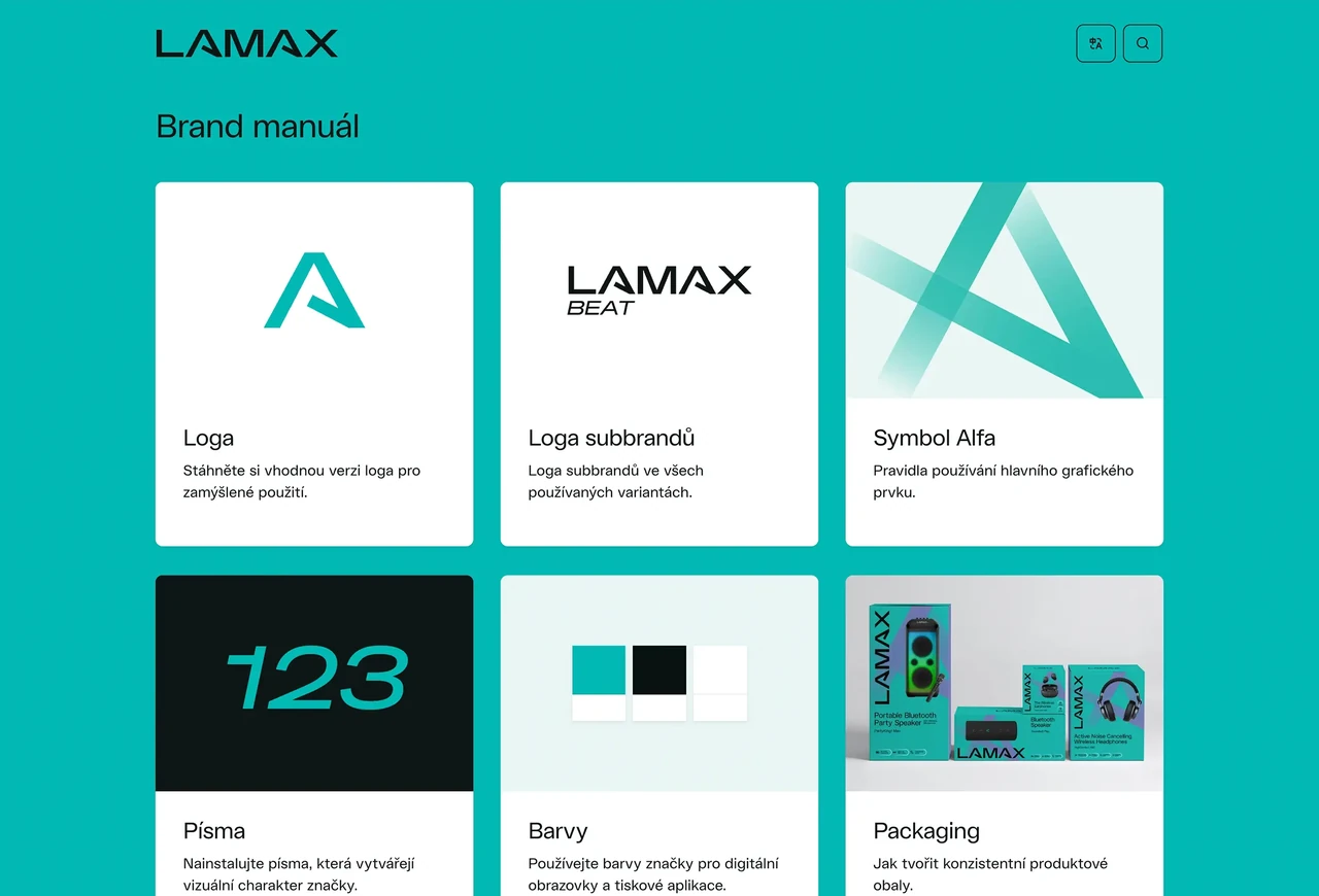 Visualbook – brand manuál Lamax